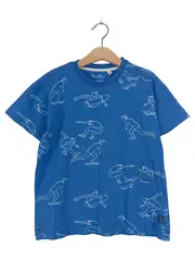 Vorschaubild 1 von Kinder T-Shirt Skateboard-Print Blau Gr. 128 Casual Baumwolle