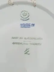 Vorschaubild 3 von Sammelteller 1978 Grönland Szene Schlittenhunde Blau 18cm