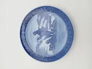 Vorschaubild 2 von Sammelteller 1978 Grönland Szene Schlittenhunde Blau 18cm