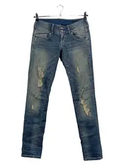 Vorschaubild 1 von Damen Destroyed Jeans W28L32 Blau Casual Stretch