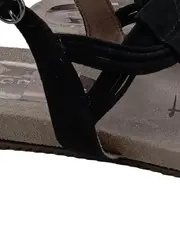 Vorschaubild 5 von Touch it Damen Sandalen Zehentrenner Gr. 41 Schwarz Riemchen