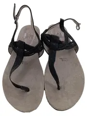 Vorschaubild 2 von Touch it Damen Sandalen Zehentrenner Gr. 41 Schwarz Riemchen
