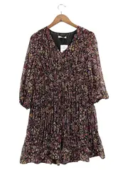 Vorschaubild 1 von Damen Sommerkleid Gr. 36/S Blumenmuster Feminin Mehrfarbig