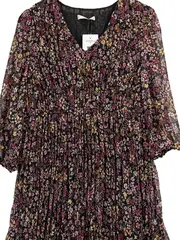 Vorschaubild 3 von Damen Sommerkleid Gr. 36/S Blumenmuster Feminin Mehrfarbig