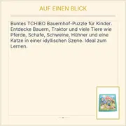 Vorschaubild 2 von Kinder Puzzle Bauernhof Tiere Traktor Bauer Lernspiel NEU