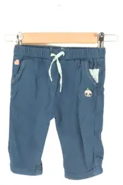 Vorschaubild 1 von Kinder Stoffhose Gr. 68 Blau Casual mit Panda Applikation