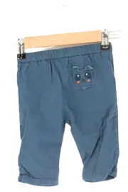 Vorschaubild 2 von Kinder Stoffhose Gr. 68 Blau Casual mit Panda Applikation