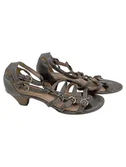 Vorschaubild 1 von Damen Sandalen Gr. 41 Braun Casual Gladiator Riemchensandalen