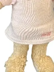 Vorschaubild 3 von Hase Plüschtier rosa Kleid Knopf im Ohr Kuscheltier Mädchen