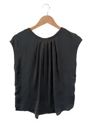 Vorschaubild 1 von Bluse Damen Gr. 36/S Schwarz Elegant Casual Kurzarm Oberteil