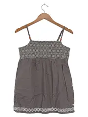 Vorschaubild 1 von Damen Top Gr. 36/S Grau Ethno Stickerei Boho Sommer Träger