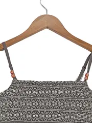 Vorschaubild 3 von Damen Top Gr. 36/S Grau Ethno Stickerei Boho Sommer Träger