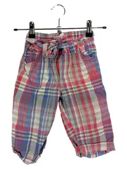 Vorschaubild 1 von Kinder Shorts kariert Gr. 110 Baumwolle Mädchen Capri