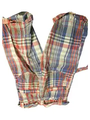 Vorschaubild 2 von Kinder Shorts kariert Gr. 110 Baumwolle Mädchen Capri