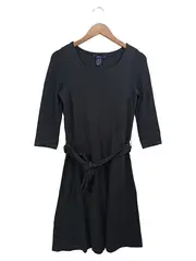 Vorschaubild 1 von Damen Freizeitkleid Gr. 36/S Schwarz Viskose Elegant Klassisch