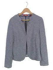 Vorschaubild 1 von Damen Sweatjacke Gr. 38 Gestreift Blau Weiß Casual