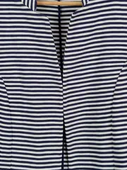 Vorschaubild 2 von Damen Sweatjacke Gr. 38 Gestreift Blau Weiß Casual