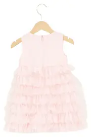 Vorschaubild 2 von Kinder festliches Kleid Gr. 86 Rosa Rüschen Mädchen Baby