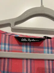 Vorschaubild 5 von Damen Bluse Gr. 54 Kariert Rosa Leinen Oversized