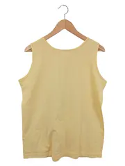 Vorschaubild 2 von Damen Top Gr. 44/XXL Gelb Casual Ärmellos Baumwolle Polyester