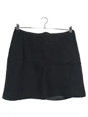 Vorschaubild 1 von Damen Minirock Gr. 42;XL Grau Wolle Casual Herbst/Winter