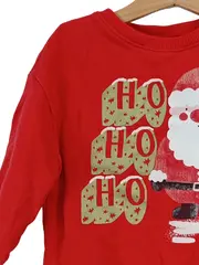 Vorschaubild 3 von Kinder Pullover Gr. 98 Rot Nikolausmotiv Weihnachten Langarm
