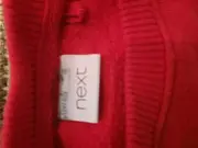 Vorschaubild 4 von Kinder Pullover Gr. 98 Rot Nikolausmotiv Weihnachten Langarm