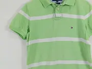 Vorschaubild 5 von Poloshirt Herren M Grün Gestreift Slim Fit Baumwolle