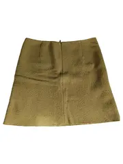 Vorschaubild 3 von A-Linienrock Damen Wolle Grün Gr. 40 Midirock Klassisch