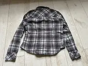 Vorschaubild 2 von Hemdbluse Mädchen Gr. 164 Kariert Grau Langarm Nieten