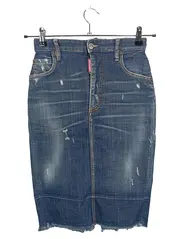 Vorschaubild 1 von Damen Jeansrock Gr. 34/XS Blau Distressed Denim Rock