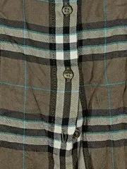 Vorschaubild 3 von Damen Hemdbluse Karo Braun Gr. 36/S Viskose Casual