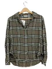 Vorschaubild 1 von Damen Hemdbluse Karo Braun Gr. 36/S Viskose Casual