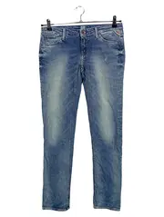 Vorschaubild 1 von Destroyed Jeans Damen Blau Gr. W29 L31 Casual Baumwolle Hose