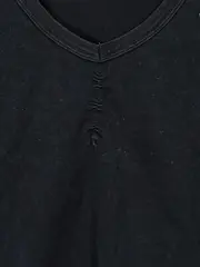 Vorschaubild 6 von EDC Damen T-Shirt V-Ausschnitt Schwarz Gr. 38/M Casual Strass