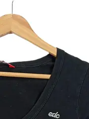 Vorschaubild 3 von EDC Damen T-Shirt V-Ausschnitt Schwarz Gr. 38/M Casual Strass