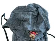 Vorschaubild 2 von Baby Mütze Schirmmütze Bindebänder Gr. 49 Blau Baumwolle