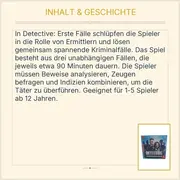 Vorschaubild 4 von Detective Erste Fälle Krimi-Brettspiel Gesellschaftsspiel
