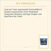 Vorschaubild 3 von Detective Erste Fälle Krimi-Brettspiel Gesellschaftsspiel