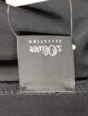 Vorschaubild 3 von Damen Businesskleid Wickelkleid Gr. 38/M Schwarz Elegant 3/4-Arm