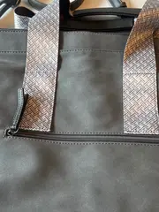 Vorschaubild 5 von Damen Henkeltasche Grau Casual Shopper Stoff Tasche