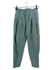 Vorschaubild 1 von Stoffhose Damen Gr. 34 W34 Grün Paperbag Cord Casual