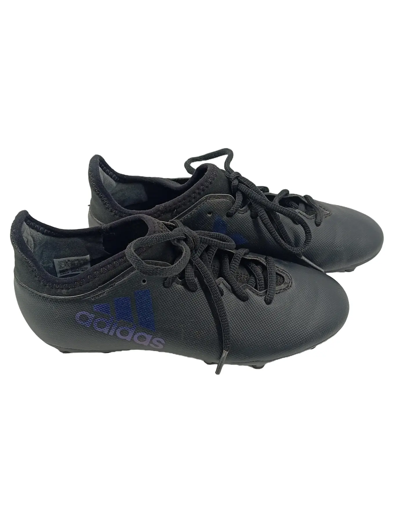 ADIDAS Kinder Fussballschuhe X 17.4 FxG J Gr. 35 Schwarz Sportlich