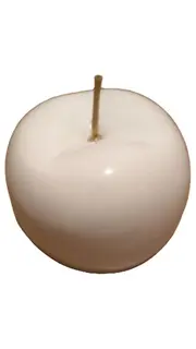 Vorschaubild 1 von RSG2124270 Dekofigur Apfel Keramik Weiß 12cm Minimalistisch