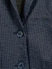 Vorschaubild 3 von Damen Blazer Business Kariert Blau Gr. 42/XL