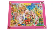 Vorschaubild 1 von Rahmenpuzzle 33 Teile Kinder Wimmelbild Haus Szenen Kinderpuzzle