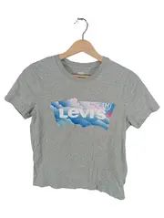 Vorschaubild 1 von Herren T-Shirt Kurzarm Grau Gr. XS Logo-Print 100% Baumwolle