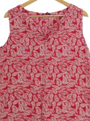 Vorschaubild 4 von Damen Top Shirt Gr. 40 L Mehrfarbig Blattmuster Casual Viskose