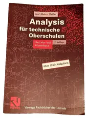 Vorschaubild 1 von Analysis für technische Oberschulen Karl-Heinz Pfeffer 7. Auflage Vieweg