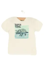 Vorschaubild 1 von Jungen T-Shirt Gr. 104 Weiß Dinosaurier Print SUPER COOL Casual